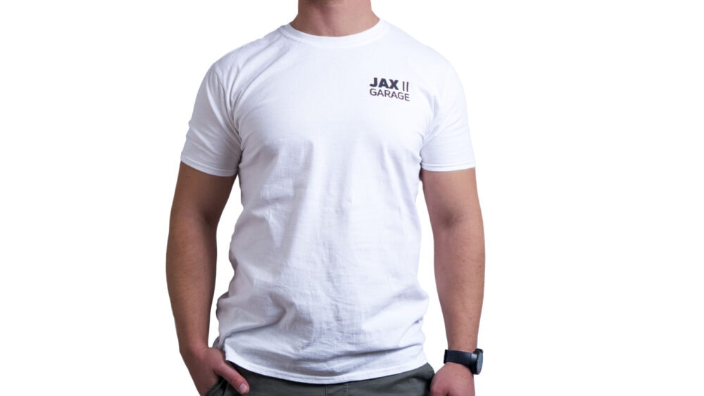 JAX Garage - White Lifestyle Tee